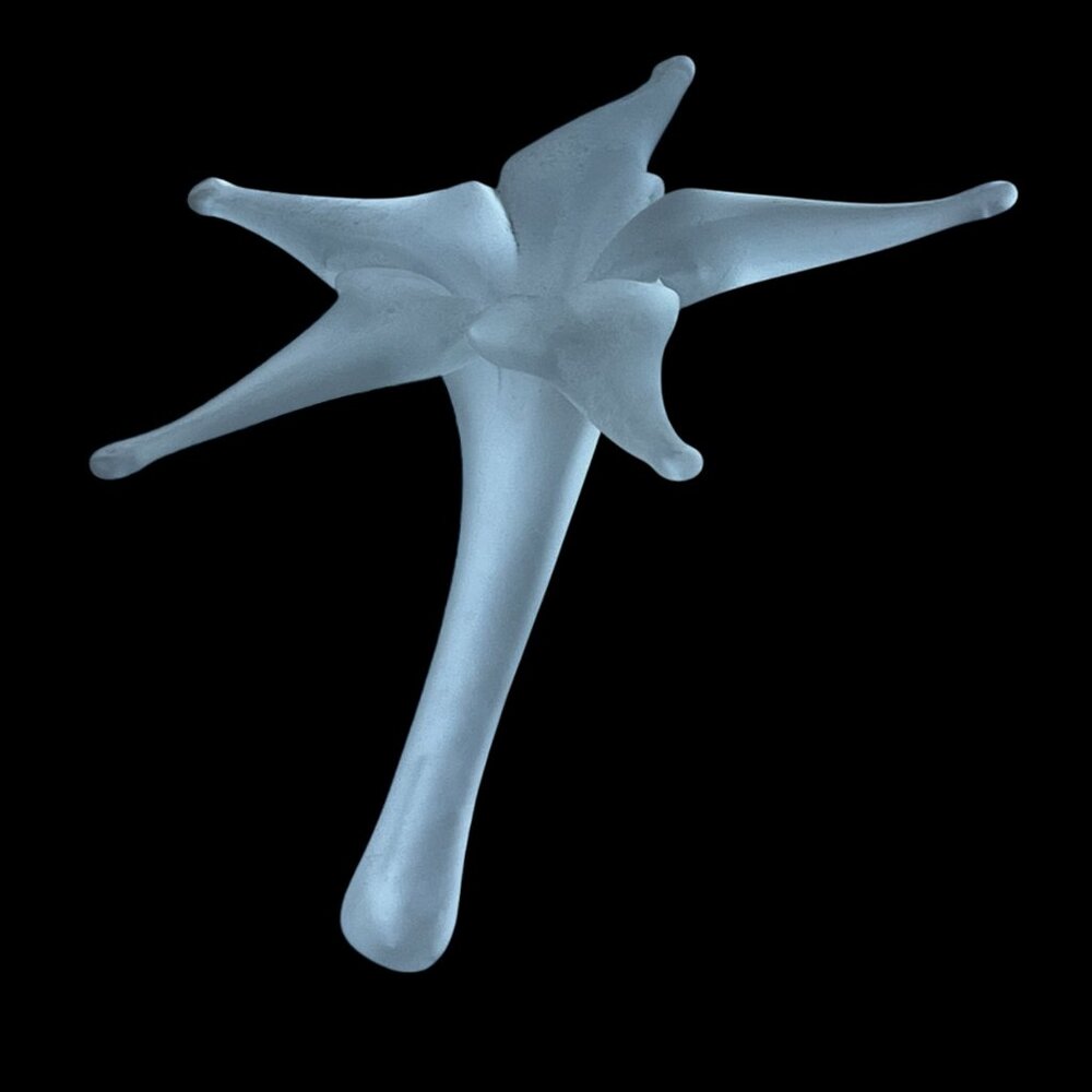 Hamon Frosted Glass Flower Shaped Decorative Home Decor Art